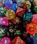 50 Piece Polyhedral Dice Set: Bulk Mystery DnD Dice for DM Gift, Pathfinder