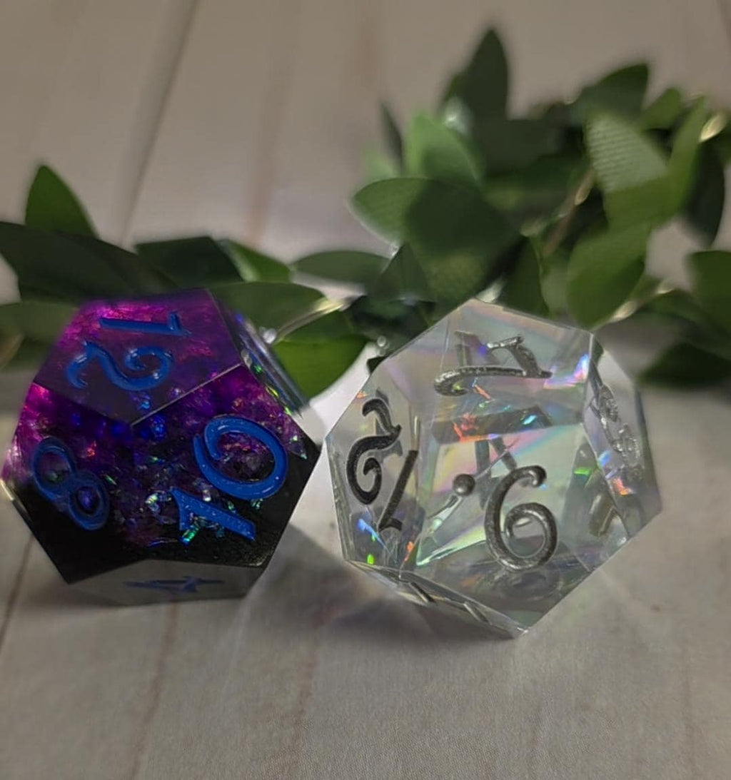 Daggerheart Inspired: Hope & Fear D12 Resin Dice Set, handmade