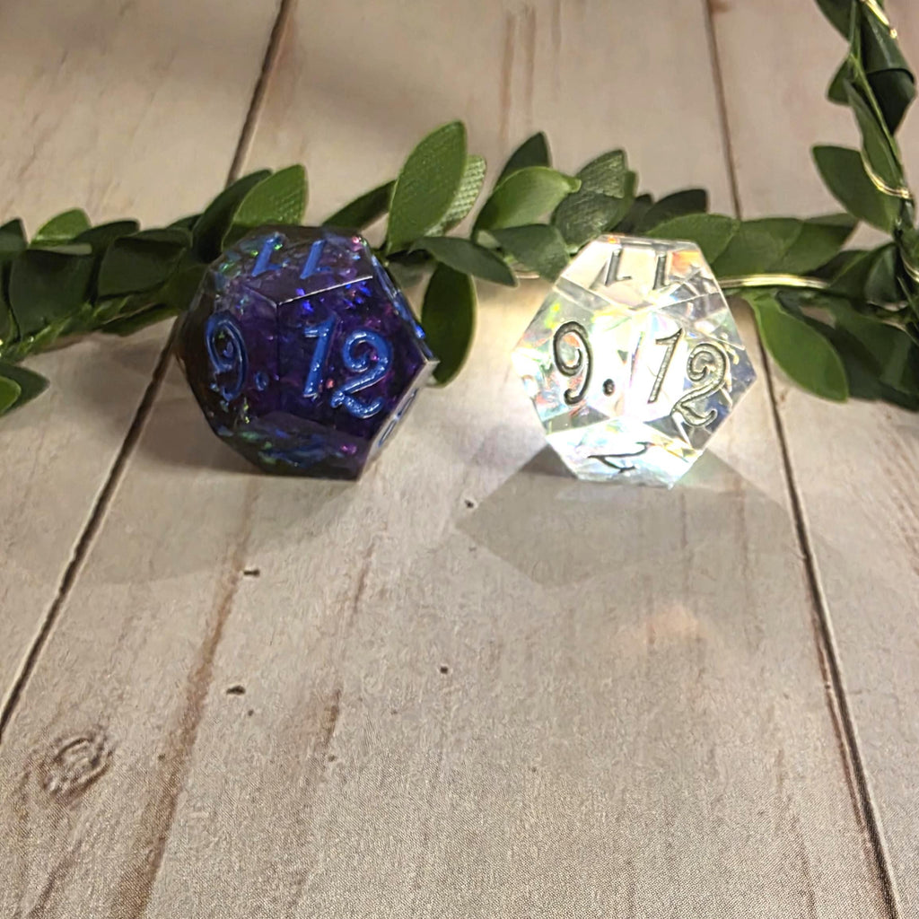 Daggerheart Inspired: Hope & Fear D12 Resin Dice Set, handmade