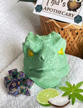 Dragon Head Bath Bomb with Dice inside: Geek gift for DnD players RPG